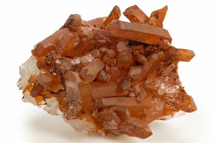 Tangerine Quartz Crystal Cluster - Brazil #328858